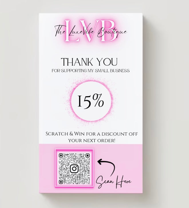 Holographic Thank You Cards