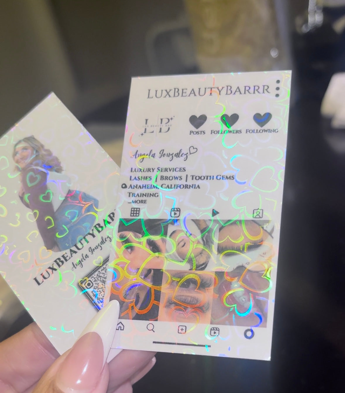 Custom Holographic Business Cards